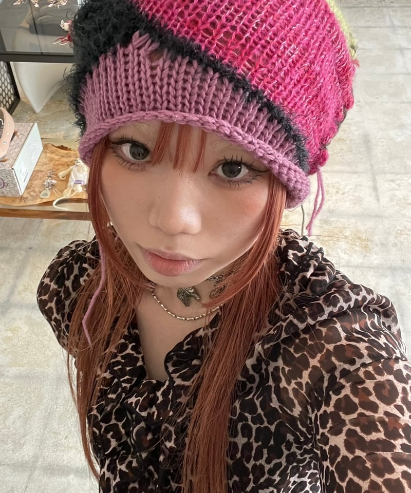 yushokobayashi ニット帽子 yushokobayashi / Damage knit cap | I/O PORT