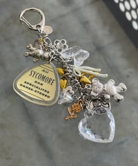 HELAGICA / Big crystal heart charm keyring