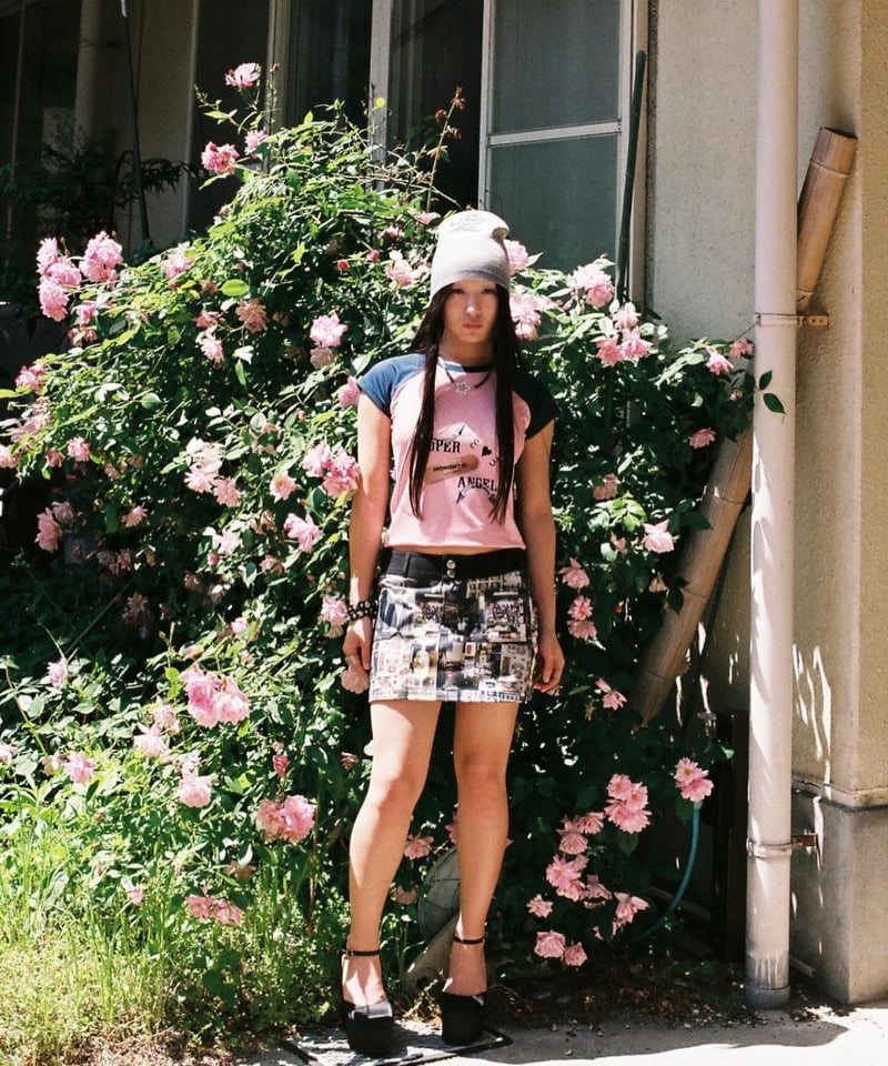 スカート momentel hong kong mini skirt スカート momentel hong kong mini skirt MOMENTEL / Hong Kong