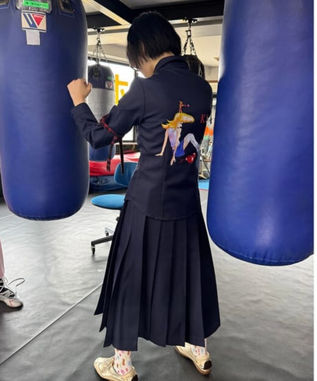 MOMENTEL / boxing K.O black shirt
