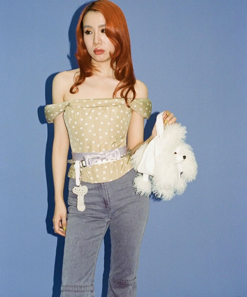 NO DRESS White Poodle Handbag | I/O PORT