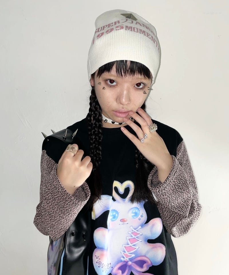 MOMENTEL RABBIT T-SHIRT モーメンタル　ウサギプリント MOMENTEL RABBIT T-SHIRT モーメンタル ウサギプリント MOMENTEL