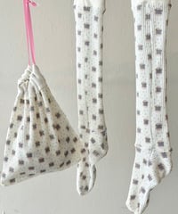 yushokobayashi / I/O butterfly thermal socks (long)