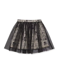 MOMENTEL / Love Hides Here Black Chiffon Skirt