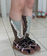 yushokobayashi / Doll socks Brown