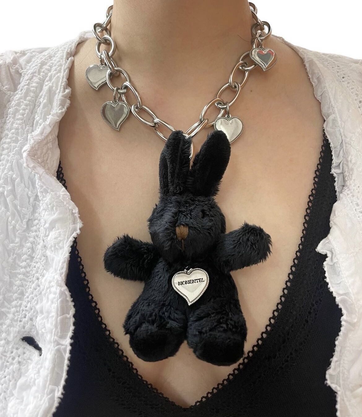 momentel jewelryうさぎ necklace MOMENTEL big rabbit necklace | I/O PORT