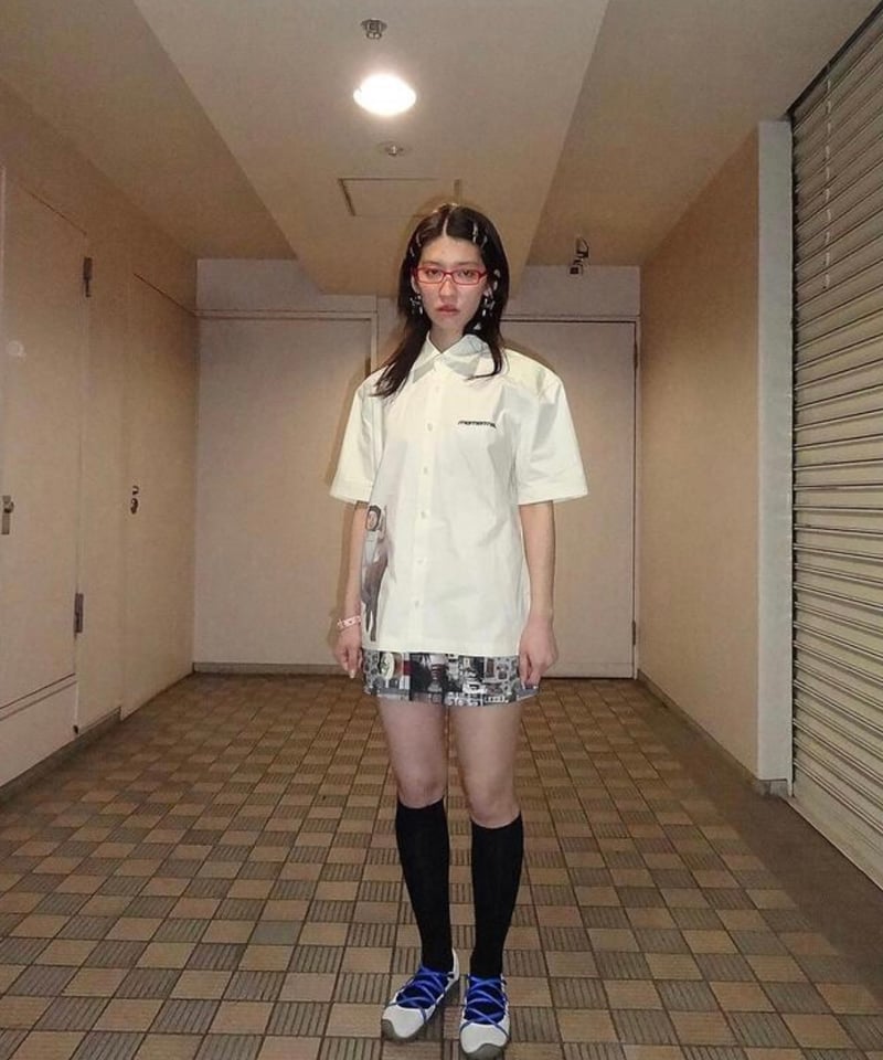 Momentel Angels ivory Shirt 半袖シャツ トップス MOMENTEL Angels ivory Shirt | I/O PORT