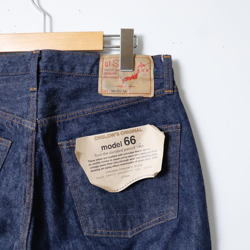 良品　希少モデル　オアスロウ orSlow　デニム orSlow オアスロウ 66モデル スタンダード デニム パンツ MODEL