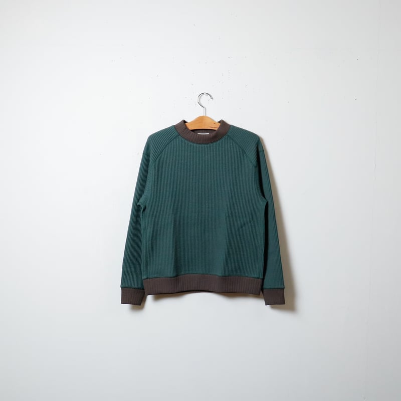 MEN'S】JACKMAN [ジャックマン] Waffle Mid-neck bicolo