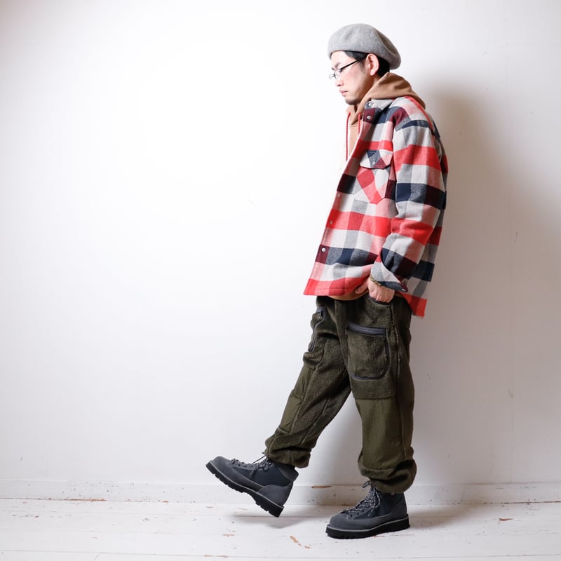 MEN'S】and wander × barbour[アンドワンダー × バブアー] fle...