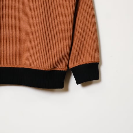 【MEN'S】JACKMAN [ジャックマン]  Waffle Half Zip(ワッフルハーフジップ) JM7502