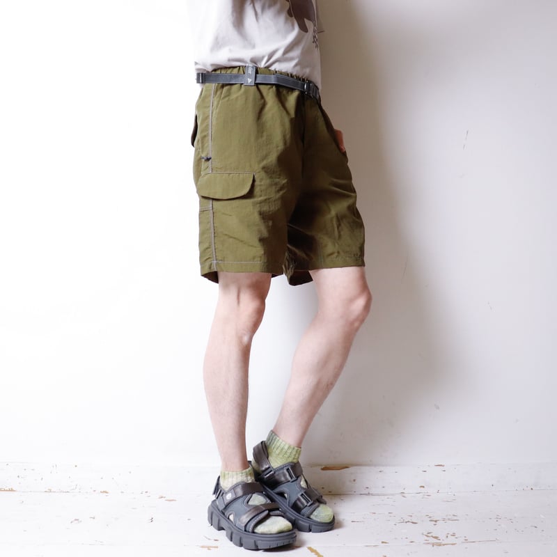 UNISEX】and wander[アンドワンダー] Ny taffeta hiker sh