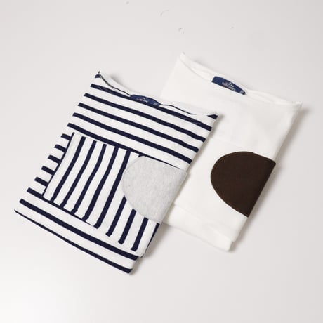 【UNISEX】SAINTJAMES[セントジェームス]  エルボーパッチバスクシャツ 13JCOUES.UCOUD.U/13JCOUES.COUD.U