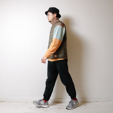 【MEN'S】Harriss[ハリス] マルチミックスタートルネックニット