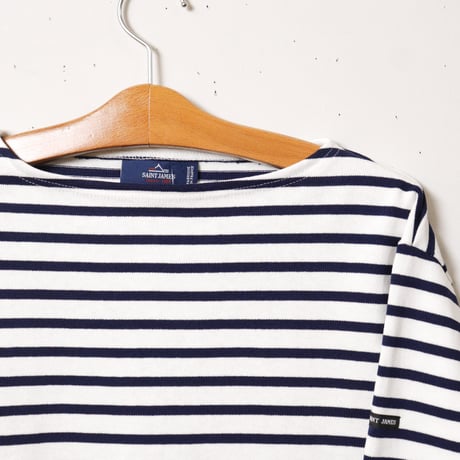 【UNISEX】SAINTJAMES[セントジェームス]  エルボーパッチバスクシャツ 13JCOUES.UCOUD.U/13JCOUES.COUD.U