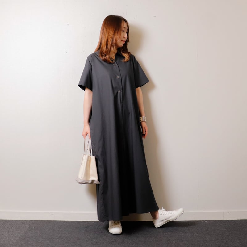 WOMEN'S】mizuiroind[ミズイロインド] ワイドカラーオーバーオール 2-25