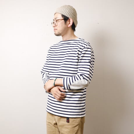 【UNISEX】SAINTJAMES[セントジェームス]  エルボーパッチバスクシャツ 13JCOUES.UCOUD.U/13JCOUES.COUD.U