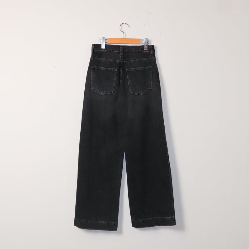 WOMEN'S 】Johnbull[ジョンブル] ブラックデニムワイドパンツ JL244P1
