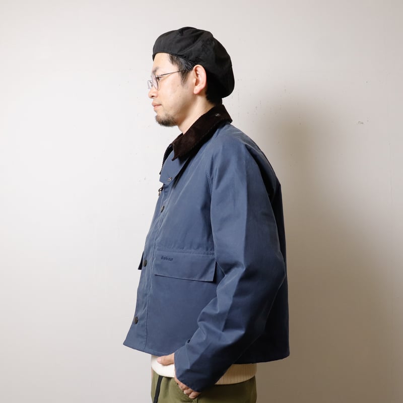 UNISEX】BARBOUR[バブアー] SPEY ワックスショートジャケット | BLUE