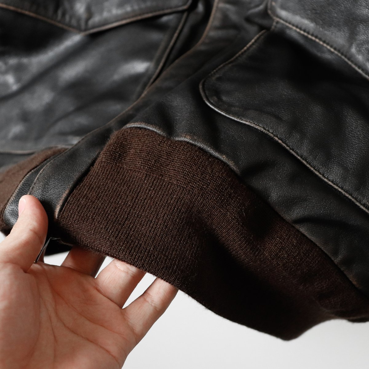 MEN'S】FIDELITY[フィデリティ] AGING GOAT LEATHER A-2