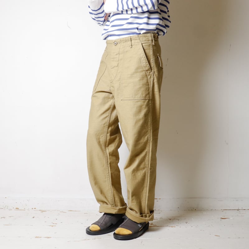 再入荷【UNISEX】orSlow[オアスロウ] ファティーグパンツ