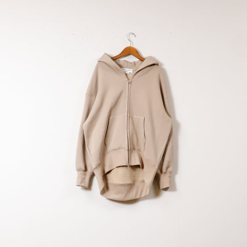 WOMEN'S】 AMERICANA[アメリカーナ] ワイドフルジップフーディー BRF-8