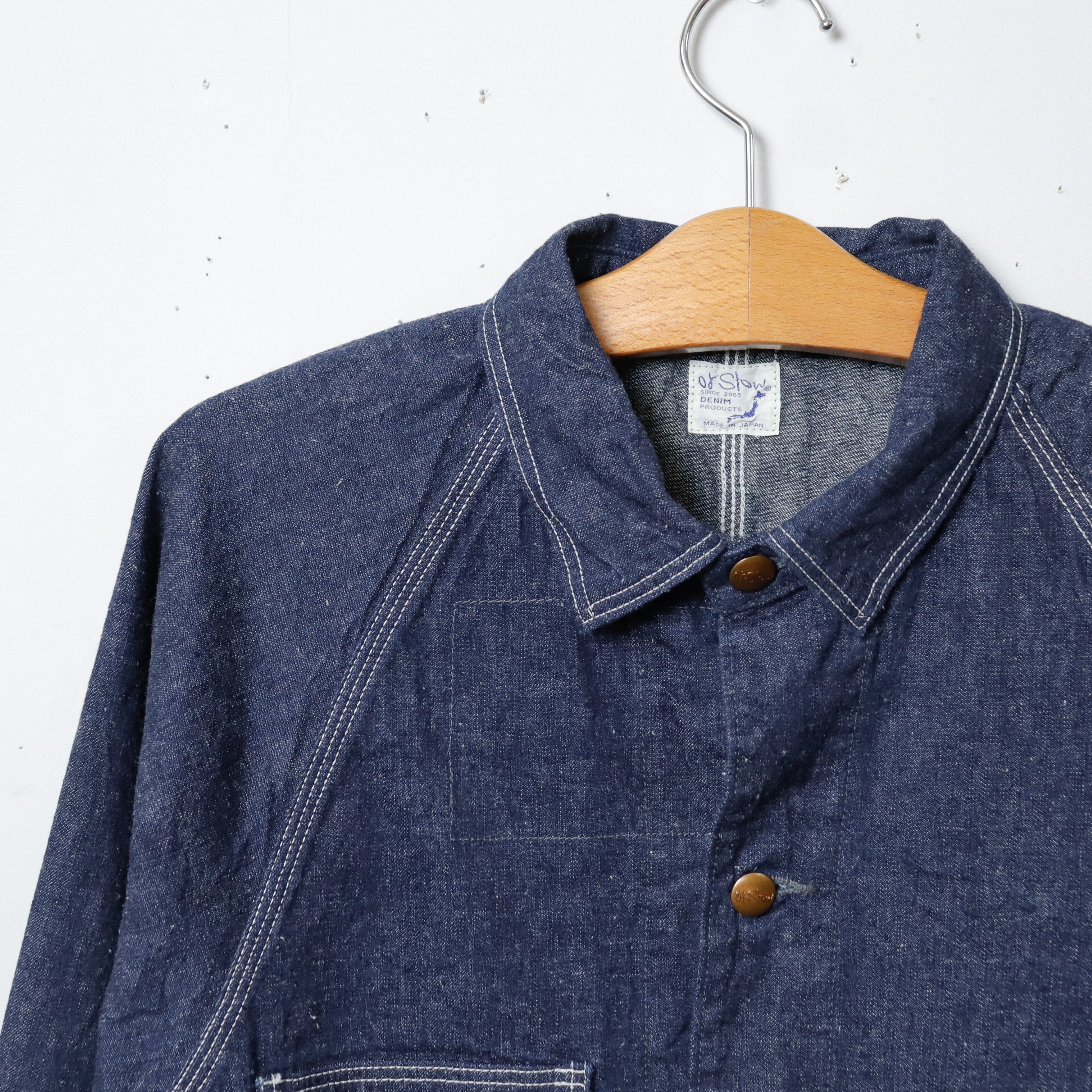 of Slow カバーオール サイズ3 アイボリー 再入荷【UNISEX】orslow[オアスロウ] デニムカバーオール 50's COVERA