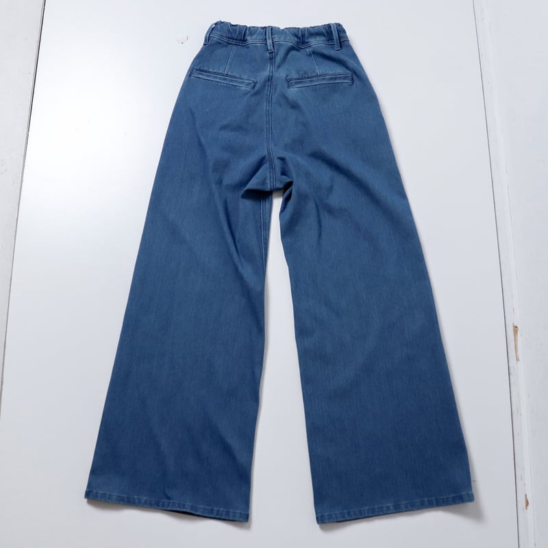 Women's】YANUK[ヤヌーク] DENIT WIDE FLARE PANTS 571