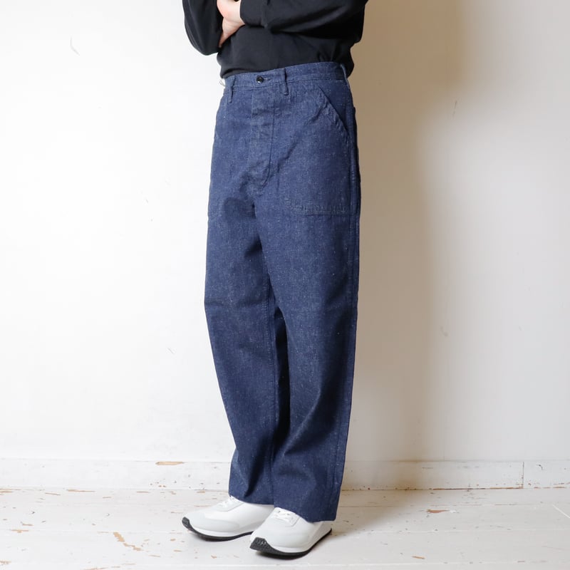 or slow/オアスロウ usnavy デニム ユーティリティ ベイカーパンツ