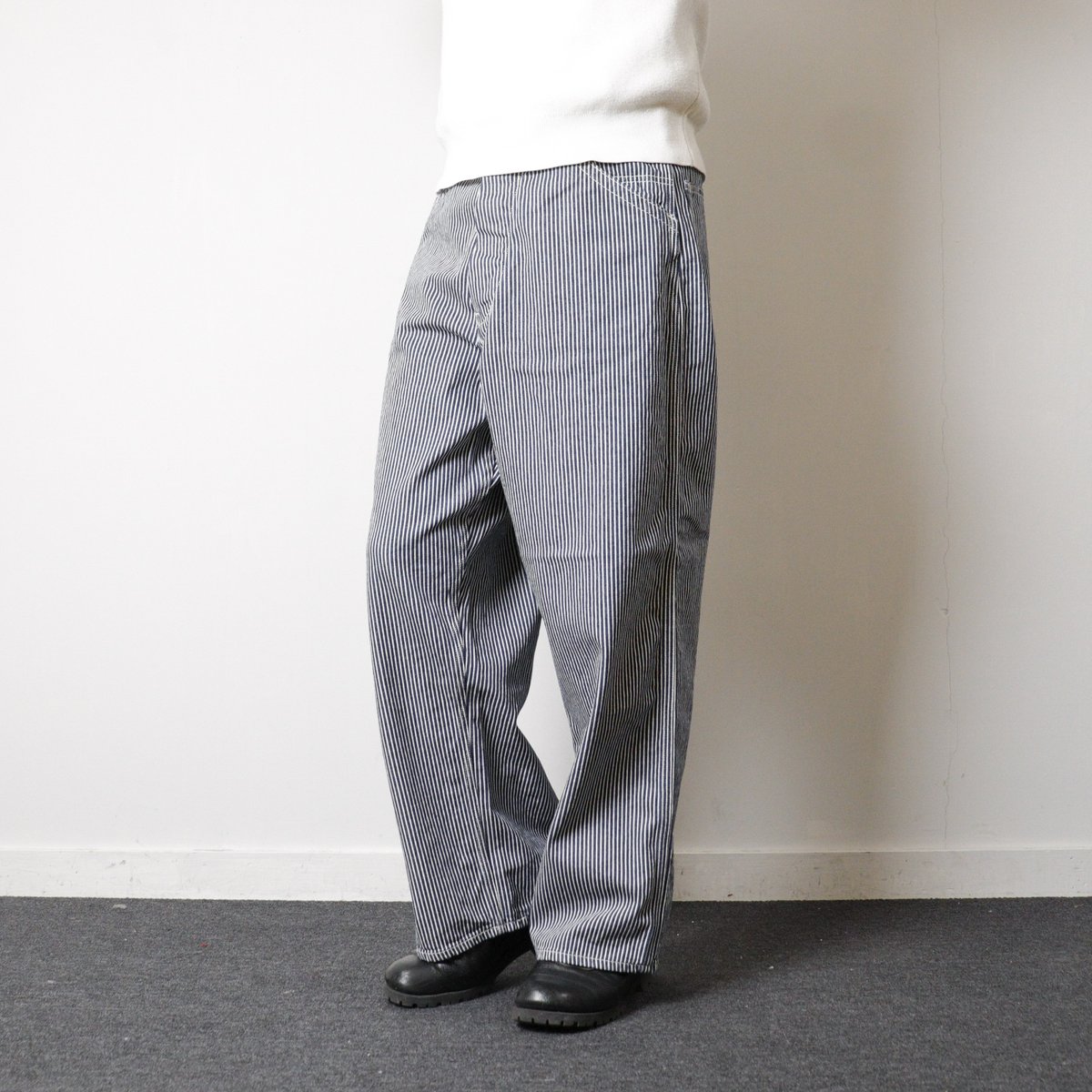 UNISEX】orSlow[オアスロウ] WIDE FIT 30'S HICKORY PAI