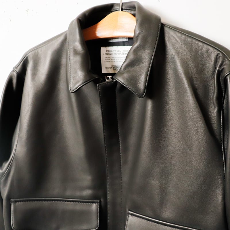 再入荷【MEN'S】FIDELITY[フィデリティ] LAMB LEATHER A-2 JAC