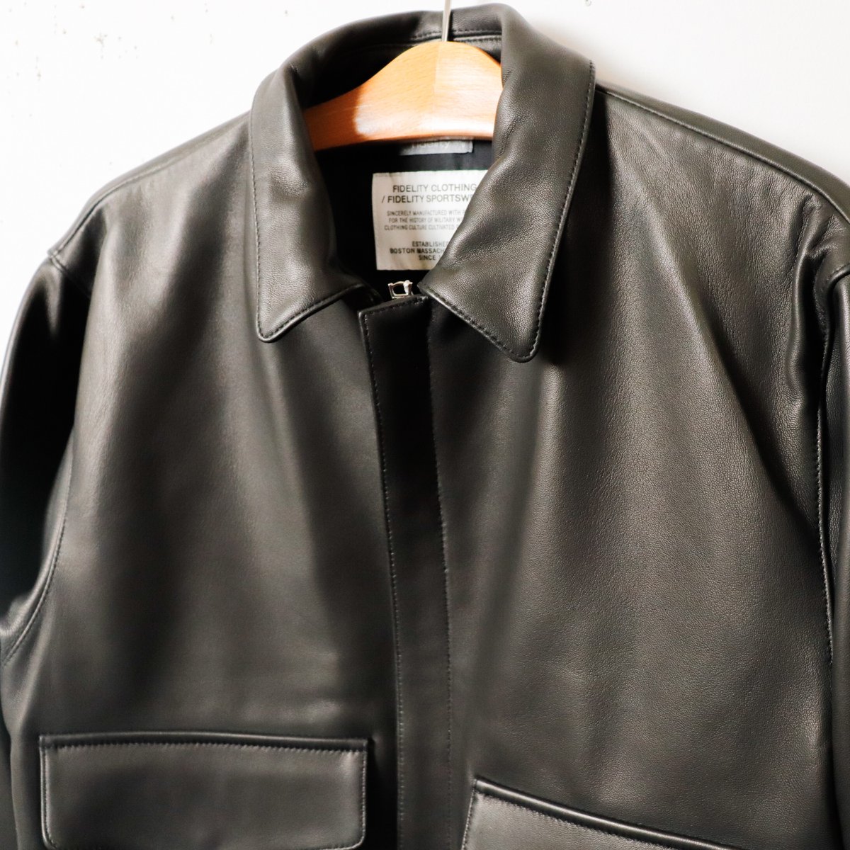 再入荷【MEN'S】FIDELITY[フィデリティ] LAMB LEATHER A-2 JAC