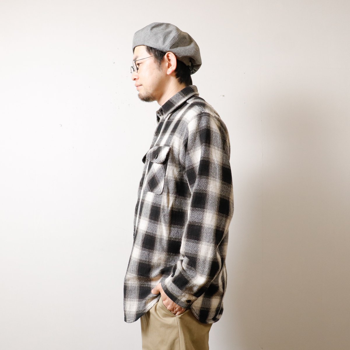MEN'S】orSlow[オアスロウ] RELAX FIT FLANNEL SHIRT 01