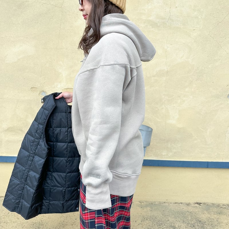WOMEN'S】 AMERICANA[アメリカーナ] ワイドフルジップフーディー BRF-8