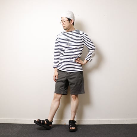 【UNISEX】SAINTJAMES[セントジェームス]  エルボーパッチバスクシャツ 13JCOUES.UCOUD.U/13JCOUES.COUD.U