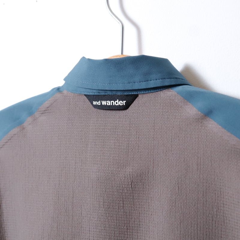and wander tech SS shirt アンドワンダー and wander アンドワンダー tech SS shirt 商品詳細｜LEQUEL