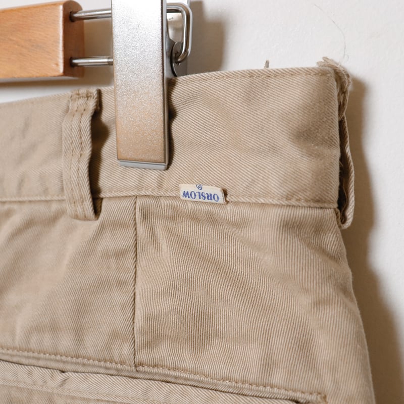 UNISEX】orSlow[オアスロウ] TWO TUCK WIDE TROUSERS 03