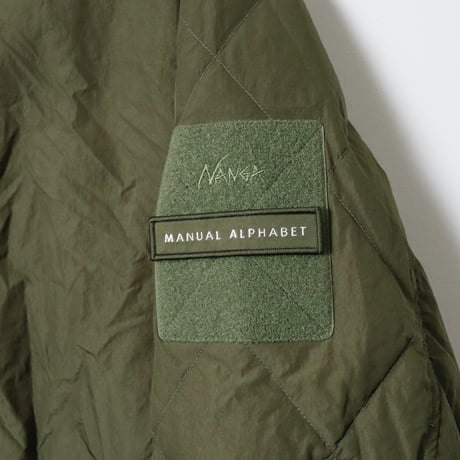 【UNISEX】NANGA×MANUAL ALPHABET[ナンガ×マニュアルアルファベット] FTQ REVERSE DOWN COAT MA-J-377