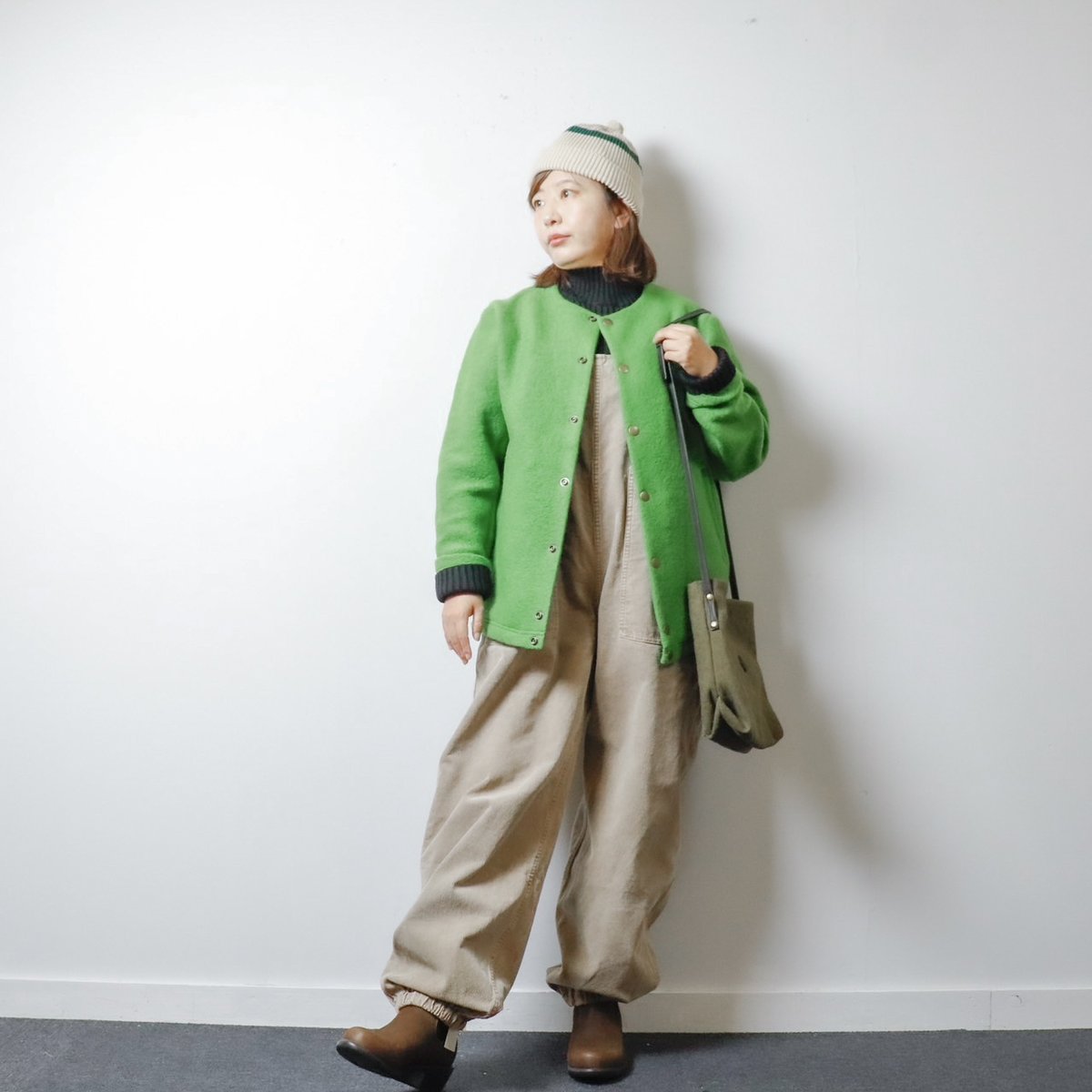UNISEX】Jackman[ジャックマン] Wool Collarless Jacket
