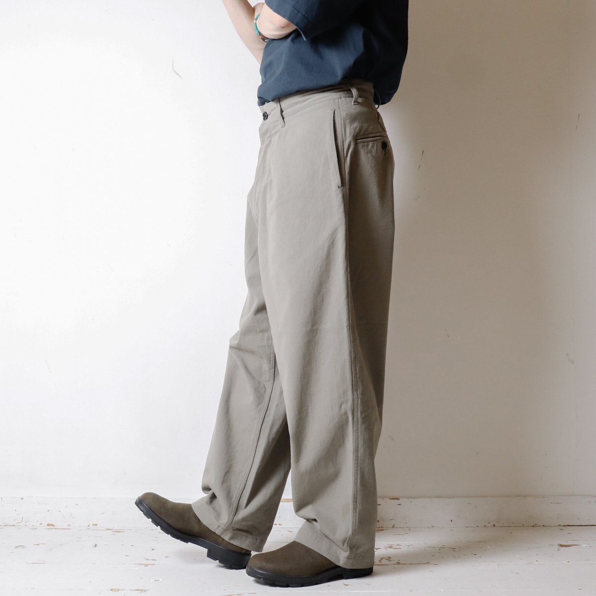 【UNISEX】ordinary fits[オーディナリーフィッツ] WIDE TUCK CHINO PANTS OFC-P012