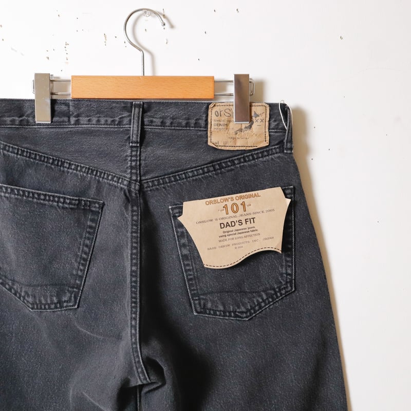 再入荷【UNISEX】orslow[オアスロウ] 101 DAD'S FIT BLACK 0
