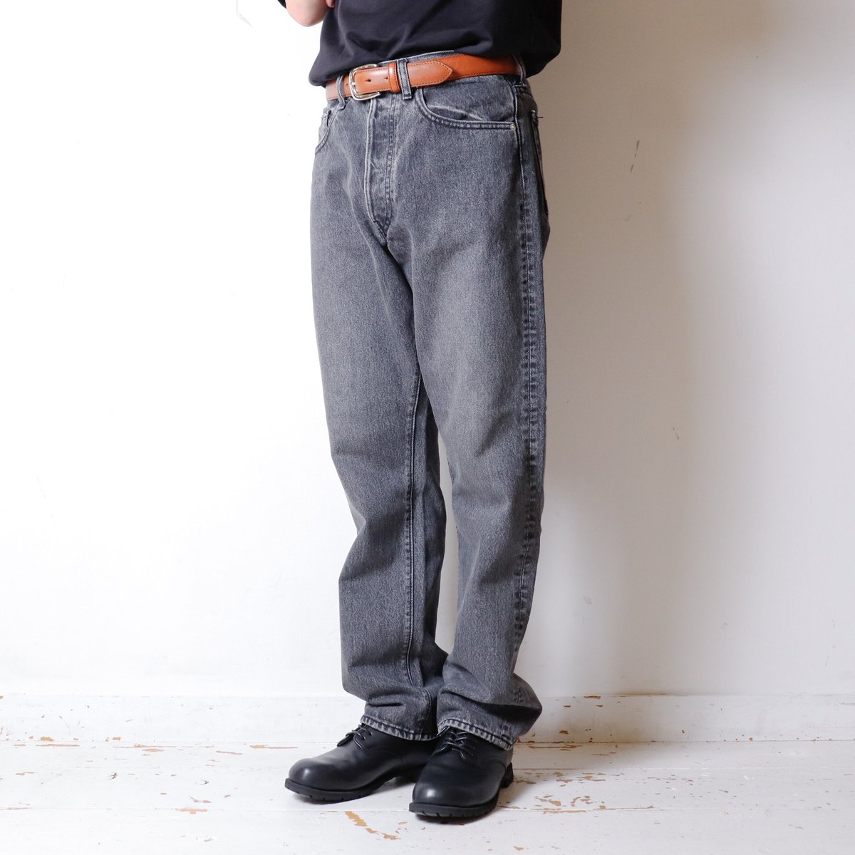 再入荷【MEN'S】orSlow[オアスロウ] 105 90's BLACK DENIM S