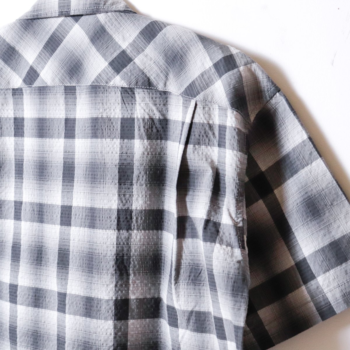 MEN'S】and wander[アンドワンダー] dry check open SS sh...