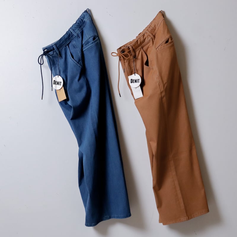 Women's】YANUK[ヤヌーク] DENIT WIDE FLARE PANTS 571