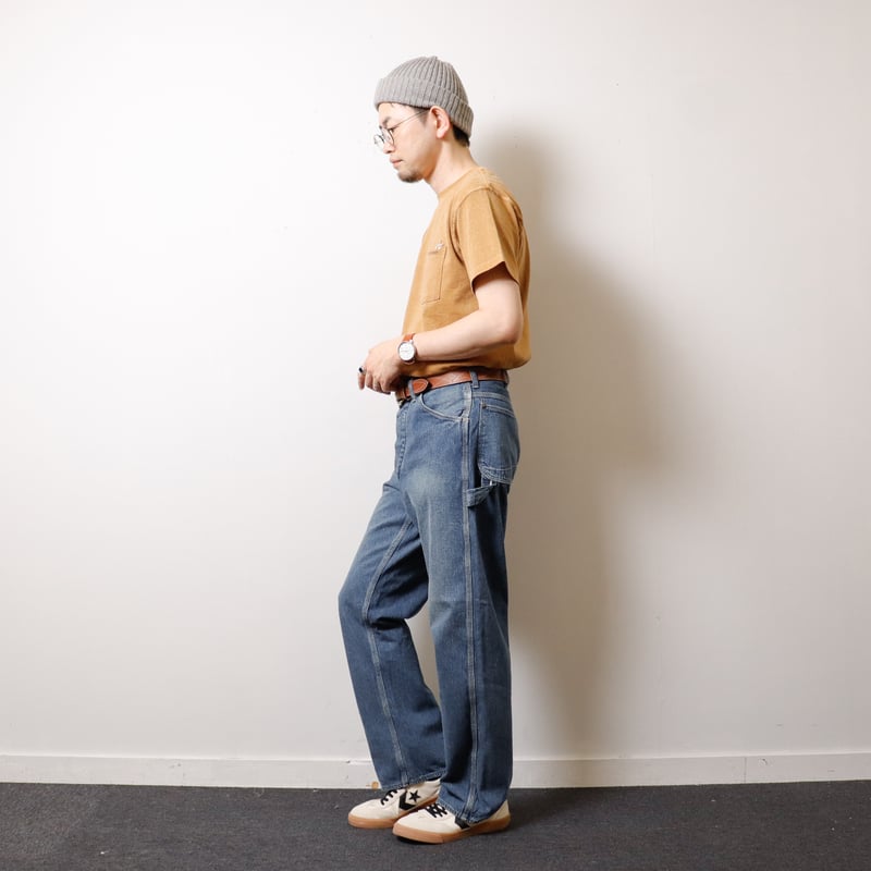UNISEX】orSlow[オアスロウ] DENIM PAINTER PANTS USED