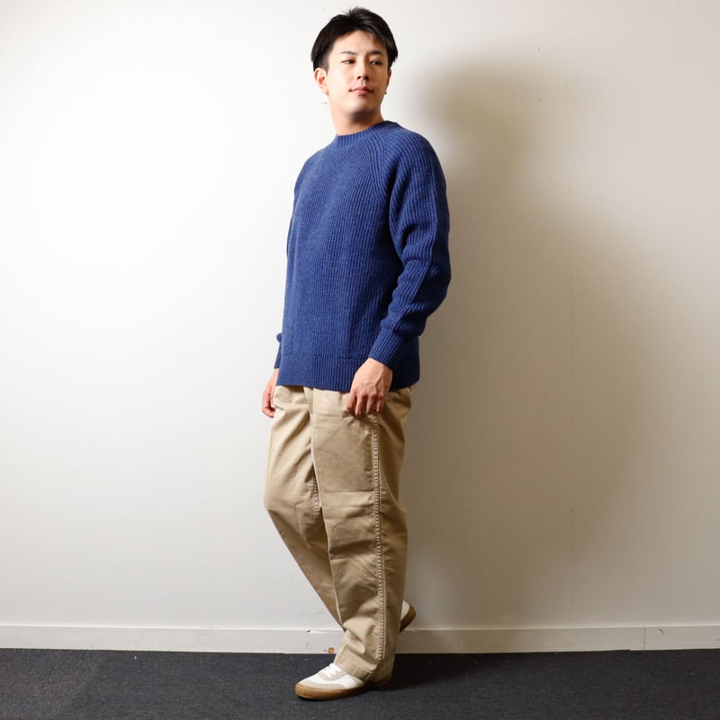 【美品】Barbour 23AW Newbury ラムズウールクルーネックニット MEN'S】BARBOUR[バブアー] Griffiths ラムズ ウール クルーネック ニ