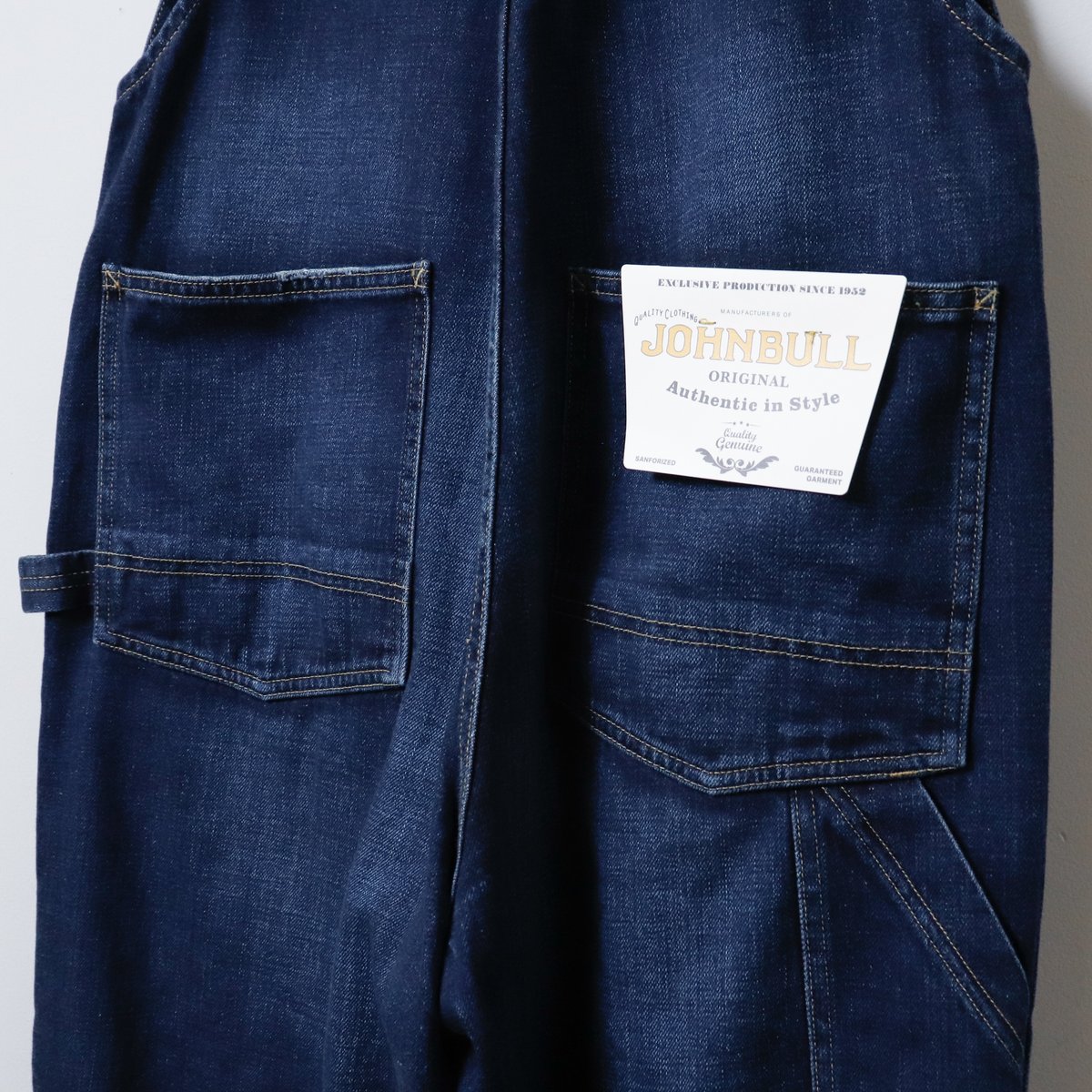 Johnbull ジョンブル　オーバーオール JOHNBULL / ジョンブル】 10オンスホワイトデニムオーバーオール