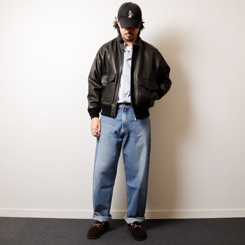 再入荷【MEN'S】FIDELITY[フィデリティ] LAMB LEATHER A-2 JAC