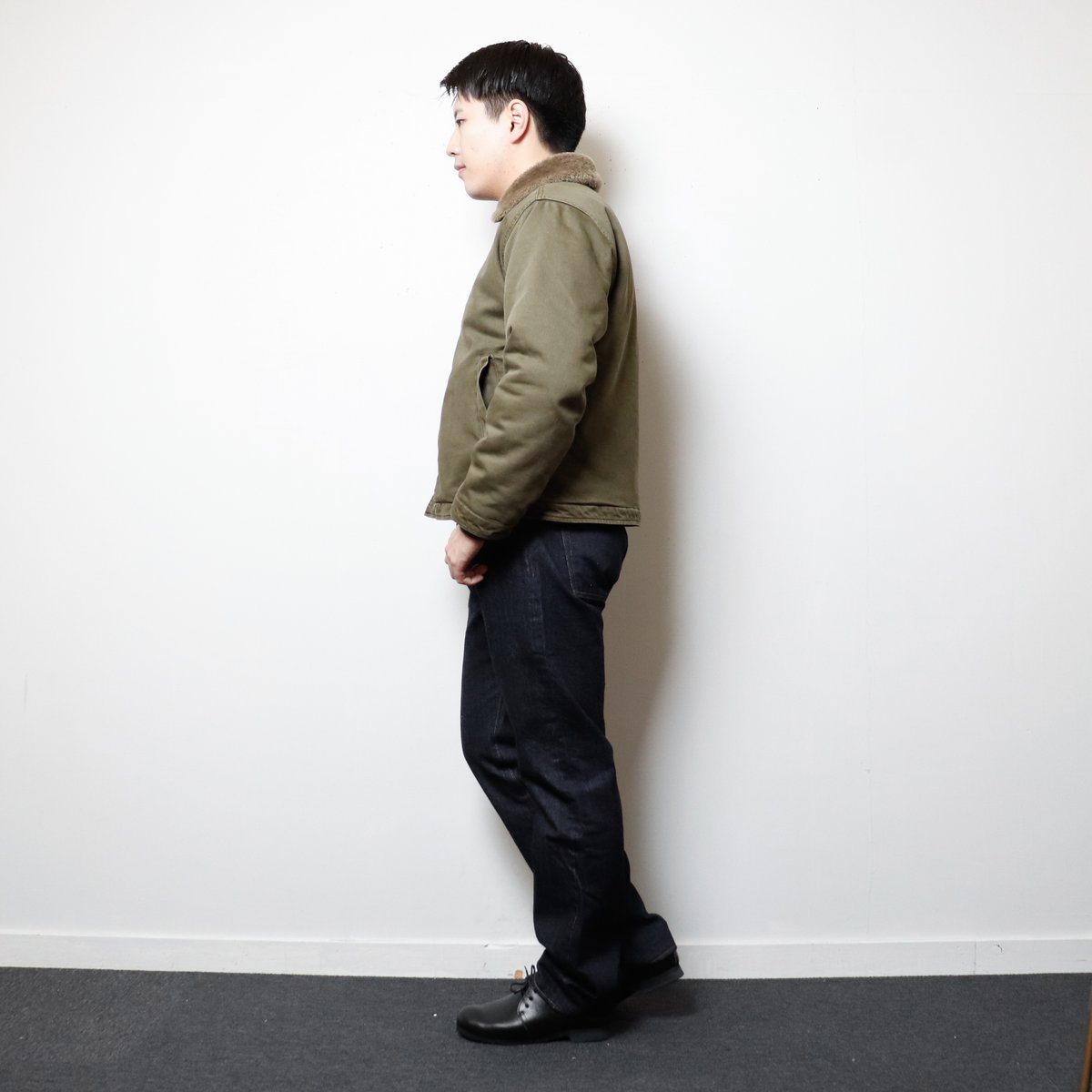 ジャケット・アウター fidelity OVERDYED N-1 DECK JACKET MEN'S】FIDELITY[フィデリティ]OVERDYED N-1 DECK JACKET