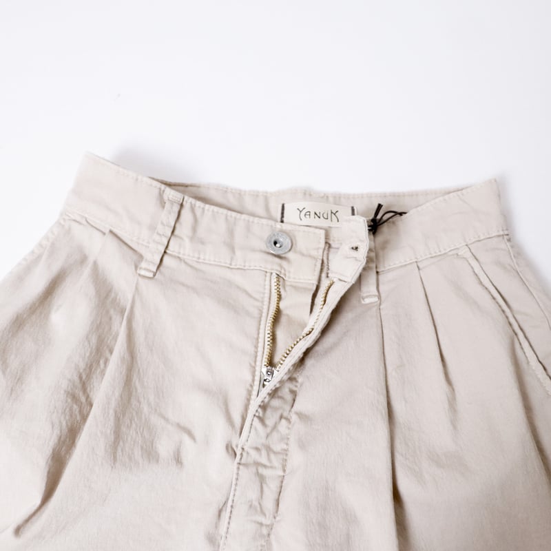 Women's】YANUK[ヤヌーク] タックワイドトラウザーズ 57131310